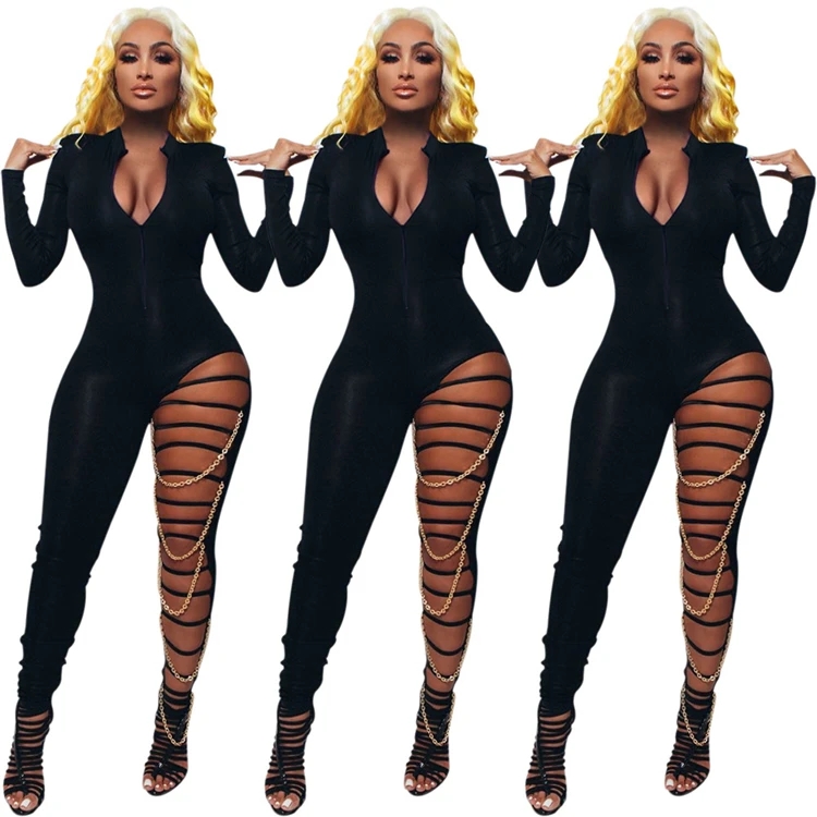 W2040-fall clothing for womens jumpsuits sexy long sleeve bodycon jumpsuits women 2021 with chain, Picture shown
W2040-fall clothing for womens jumpsuits sexy long sleeve bodycon jumpsuits women 2021 with chain, Picture shown