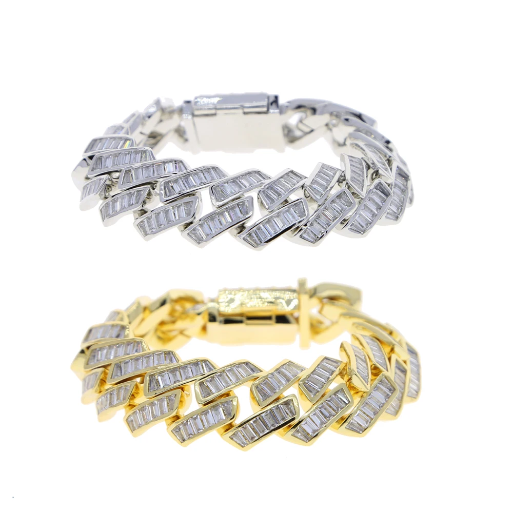 Luxury 19mm Iced Out Cuban Link Chain Bracelet For Women Men Gold Silver Color Bling 5A Zirconia Bracelet Jewelry, Silver gold
Luxury 19mm Iced Out Cuban Link Chain Bracelet For Women Men Gold Silver Color Bling 5A Zirconia Bracelet Jewelry, Silver gold