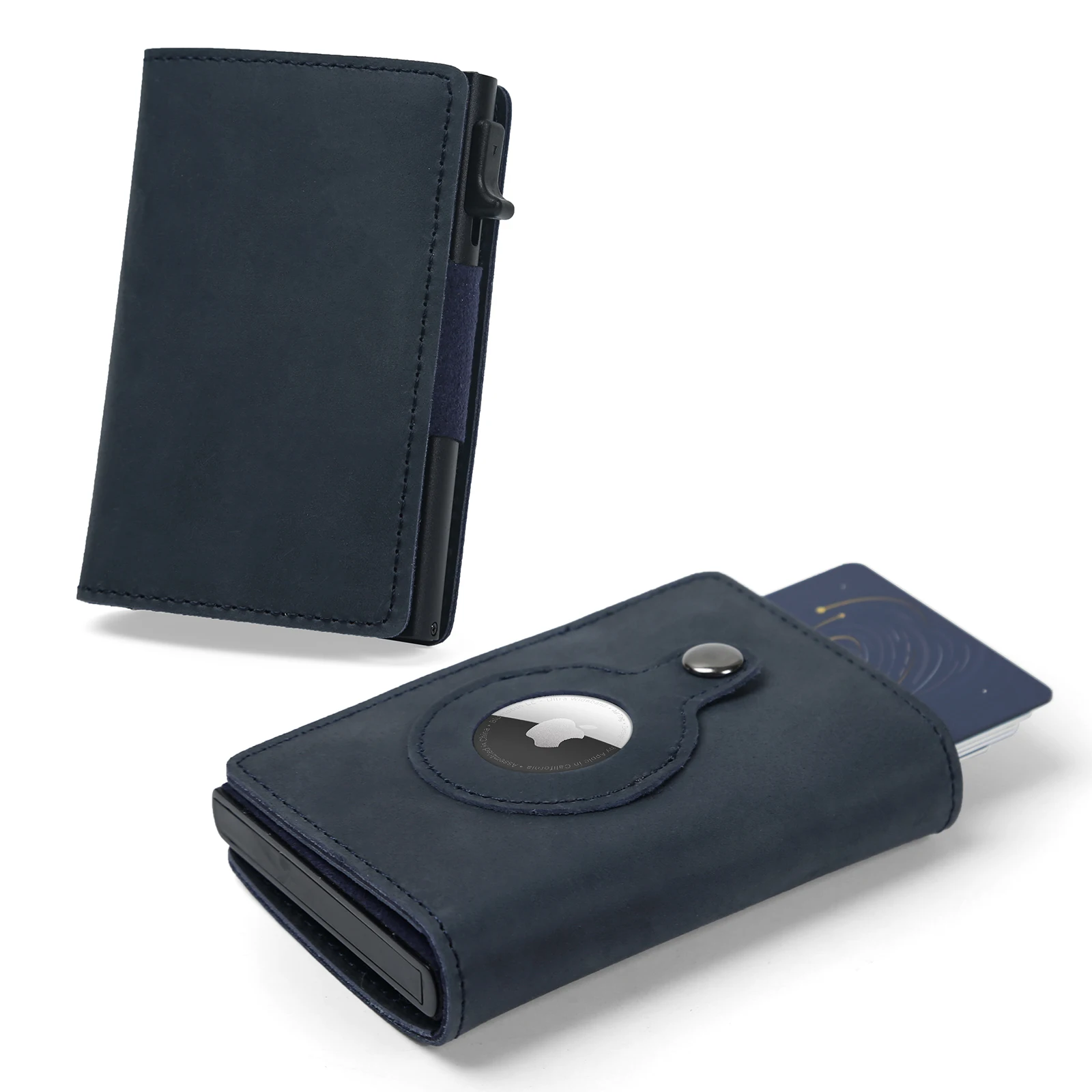 AirTag Crazy Horse Leather card holder Slim Minimalist Card Holder airtag Genuine Leather Wallet for AirTag
AirTag Crazy Horse Leather card holder Slim Minimalist Card Holder airtag Genuine Leather Wallet for AirTag