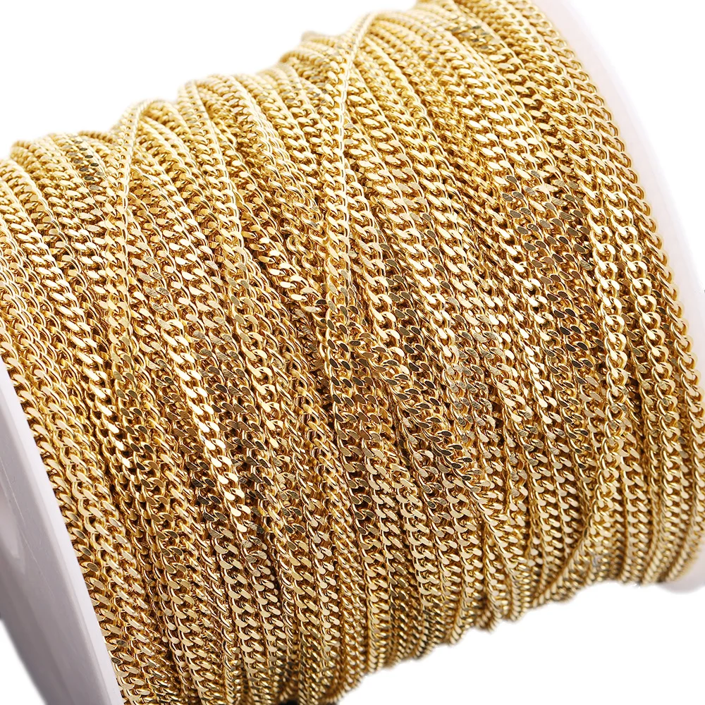 Selling in Meter Silver gold jewelry making Stainless Steel Silver necklace wholesale jewelry chain roll
Selling in Meter Silver gold jewelry making Stainless Steel Silver necklace wholesale jewelry chain roll