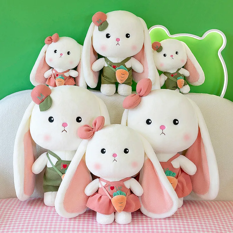 Colorful Vegetable Green Pink Couple Bunny Doll Bow Tie Long Eared Looping Rabbit Stuffed Animal Plush Toy
Colorful Vegetable Green Pink Couple Bunny Doll Bow Tie Long Eared Looping Rabbit Stuffed Animal Plush Toy
