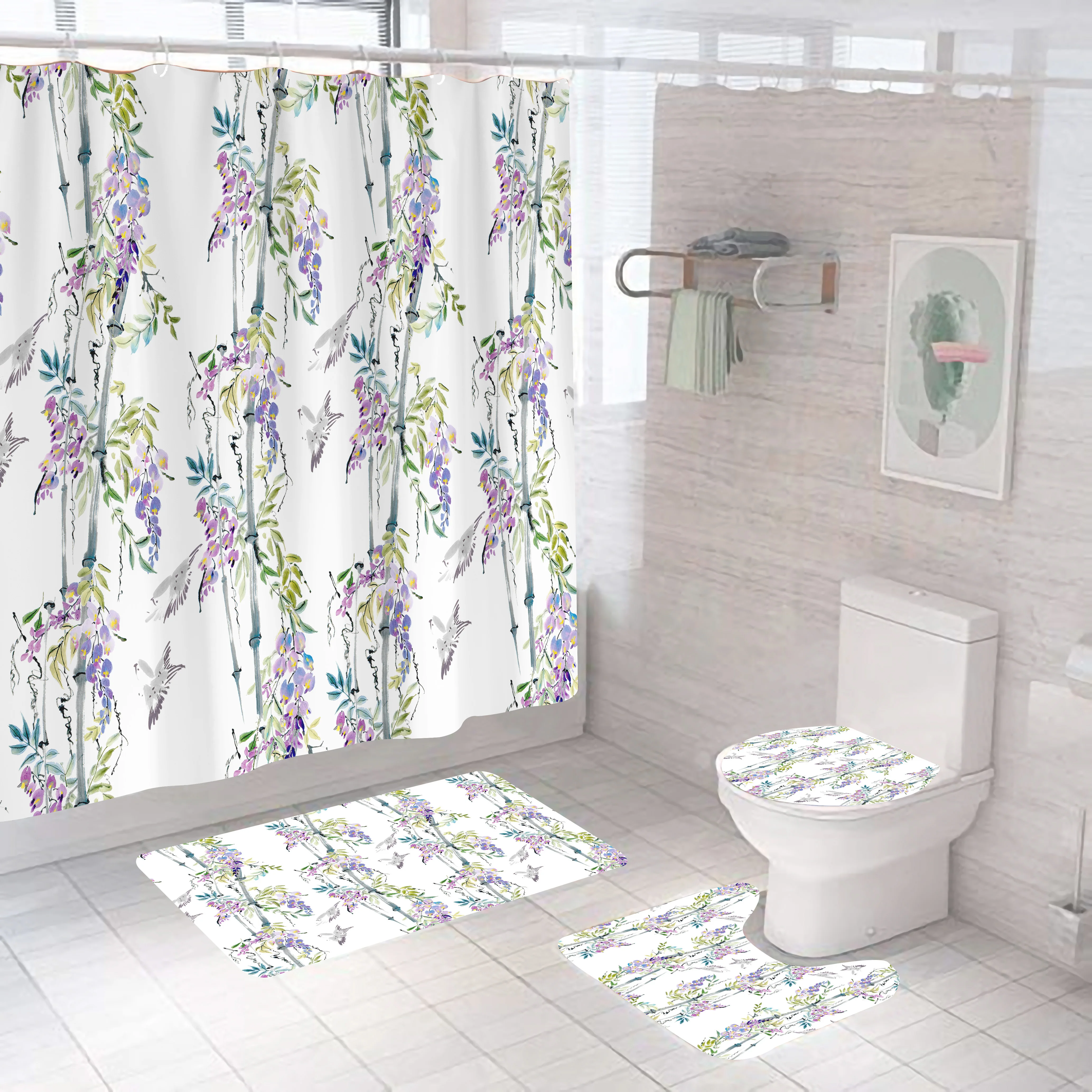 i@home Home Beach sunbathing pattern 3D digital print bathroom polyester shower curtain with hooks, Colorful
i@home Home Beach sunbathing pattern 3D digital print bathroom polyester shower curtain with hooks, Colorful