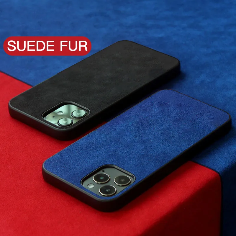Luxury Soft Suede Fur Leather Plush Protective Case for iPhone 13 12 mini 11 Pro X XR XS Max 6 6s 7 8 Plus Business Back Cover
Luxury Soft Suede Fur Leather Plush Protective Case for iPhone 13 12 mini 11 Pro X XR XS Max 6 6s 7 8 Plus Business Back Cover