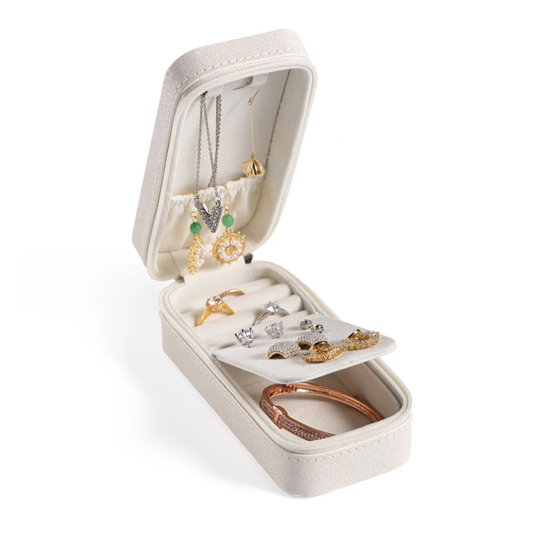 New Custom Logo Mini PU Leather Jewelry Box Travel Jewellery Storage Case Small Velvet Ring Necklace Earring Makeup Organizer
New Custom Logo Mini PU Leather Jewelry Box Travel Jewellery Storage Case Small Velvet Ring Necklace Earring Makeup Organizer