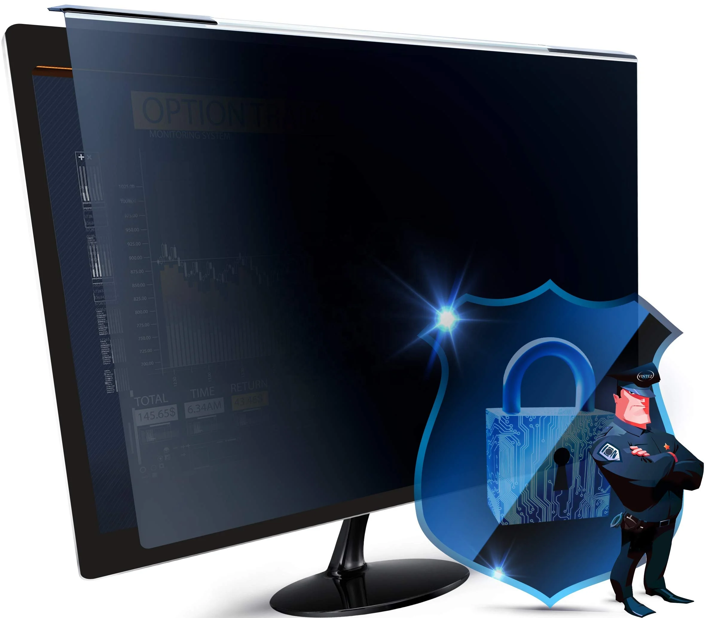 Easy On/Off Computer Privacy Screen for 26-Inch to 27-Inch Widescreen 16:10 and 16:9 Monitors Privacy Filter
Easy On/Off Computer Privacy Screen for 26-Inch to 27-Inch Widescreen 16:10 and 16:9 Monitors Privacy Filter