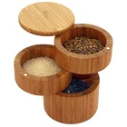 Home Good Bamboo Wooden Kitchen Organizer Spice Rack