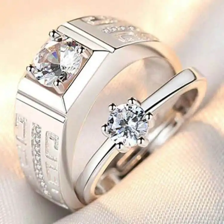 Crown Man Real Diamond Engagement Woman Wedding Couple Rhinestone Ring Jewelry, Blue/green/pink
Crown Man Real Diamond Engagement Woman Wedding Couple Rhinestone Ring Jewelry, Blue/green/pink
