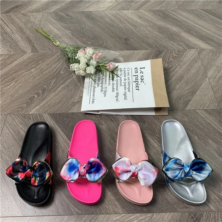 Wholesale Fancy Flat Women's Sandals Bowknot Slides Women's Shoes Slippers For Women, Customized color
Wholesale Fancy Flat Women's Sandals Bowknot Slides Women's Shoes Slippers For Women, Customized color