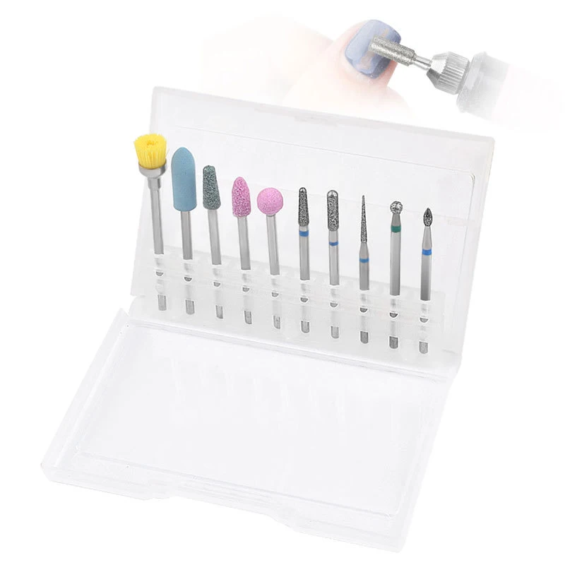 FREE SHIPPING 10 PCS Manicure Holder Electric Nail Drill Bit Set Kit Cleaner Milling Cutter Diamond Nail Drill Bits Set
FREE SHIPPING 10 PCS Manicure Holder Electric Nail Drill Bit Set Kit Cleaner Milling Cutter Diamond Nail Drill Bits Set