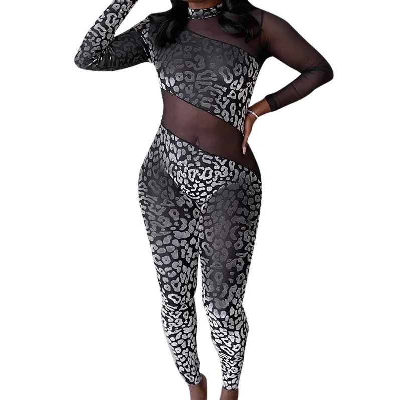 Stretch Mesh Patchwork Adult Long Sleeve O Neck One Piece Jumpsuit Sexy Womens Playsuit With Zipper
Stretch Mesh Patchwork Adult Long Sleeve O Neck One Piece Jumpsuit Sexy Womens Playsuit With Zipper