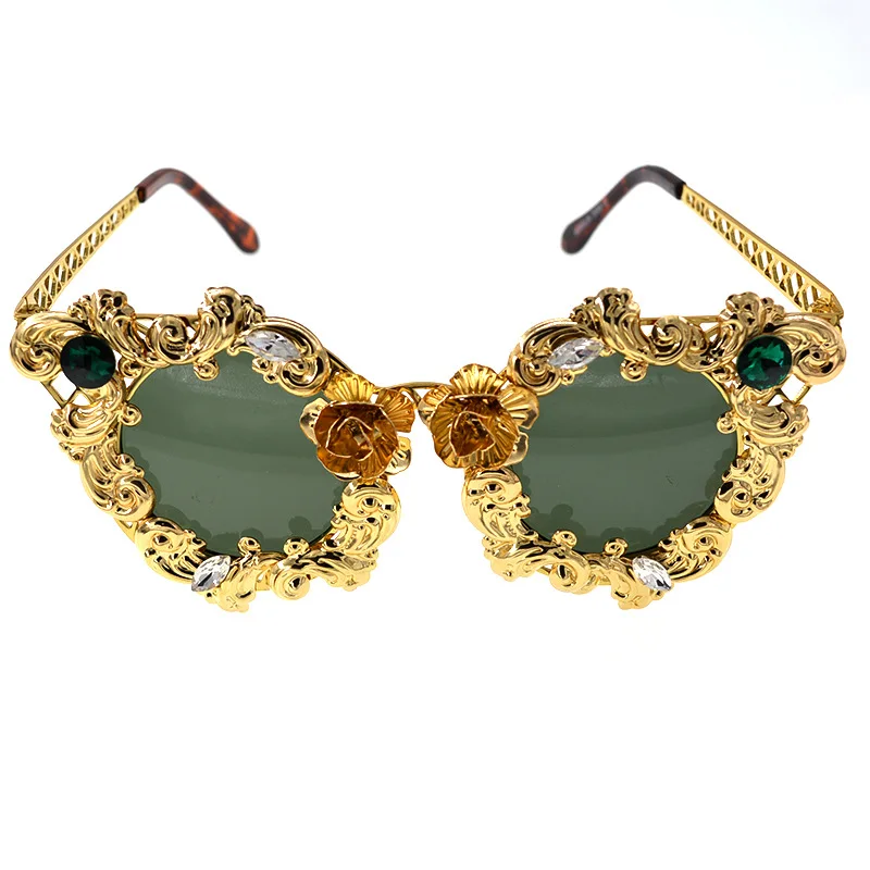 2020 ELVA Fashion Baroque Metal Hollow Round Sun Beads Private Label Sunglasses Women Ladies
2020 ELVA Fashion Baroque Metal Hollow Round Sun Beads Private Label Sunglasses Women Ladies