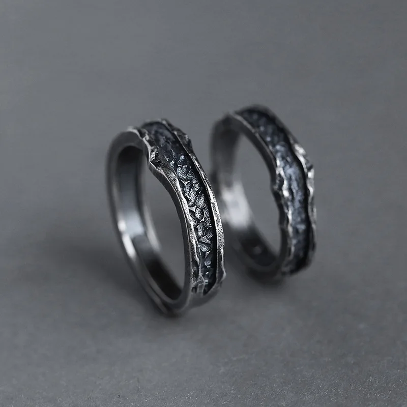 Punk Couple Wedding Rings For Women Men Vintage Female Male Metal Big Ring Promise 14KT Black Gold Open Engagement Ring, Gold &silver
Punk Couple Wedding Rings For Women Men Vintage Female Male Metal Big Ring Promise 14KT Black Gold Open Engagement Ring, Gold &silver