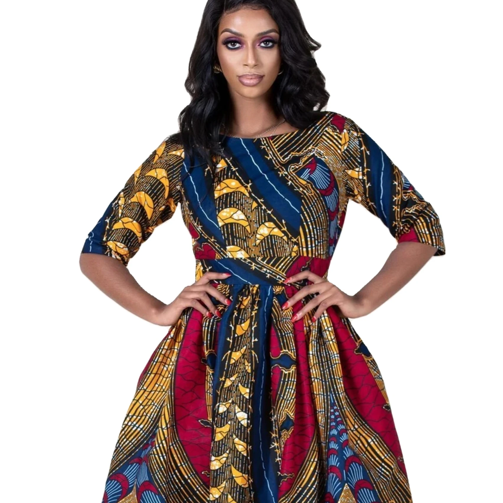 2021 wholesale clothing ladies elegant African high waist mid-length casual dress Dashiki boubou print African dress women
2021 wholesale clothing ladies elegant African high waist mid-length casual dress Dashiki boubou print African dress women