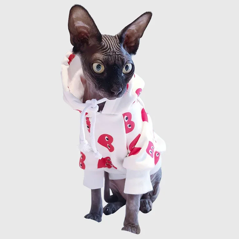 Spring/Autumn Red Heart White Designer Pet Clothes Cat Dog Hoodie
Spring/Autumn Red Heart White Designer Pet Clothes Cat Dog Hoodie