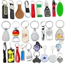 Promotional Gift Keychain Cheap Custom Logo Metal Leather LED Acrylic Silicone Wood Crystal Print Keyring Car Promote Key Chain
