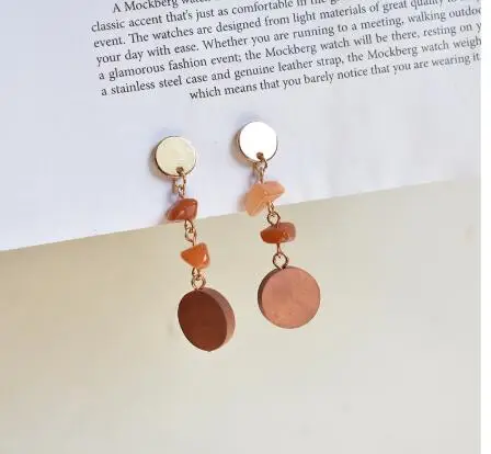 New Design Korea Stud Earrings with Orange Nature Store and Round Long Chain Stud earring for Women Girl Jewelry Gift
New Design Korea Stud Earrings with Orange Nature Store and Round Long Chain Stud earring for Women Girl Jewelry Gift