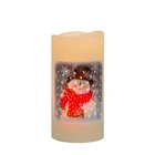 Wax Fiber Optic LED Candle With Sensor Blow On /Off