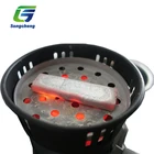 Wholesale best flammable quick bamboo royal torch coal silver colored somoking shisha charcoal hookah