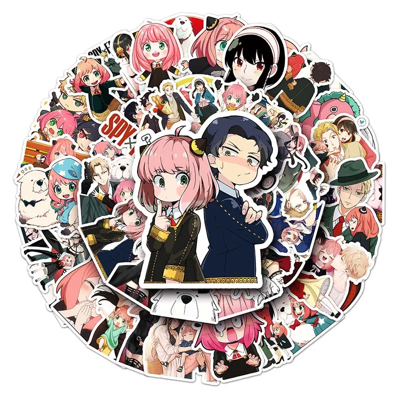 50pcs Hot Selling Japanese Cartoon Stickers Waterproof Decorative Water Cup luggage Laptop Cartoon Anime Spy Damily Sticker
50pcs Hot Selling Japanese Cartoon Stickers Waterproof Decorative Water Cup luggage Laptop Cartoon Anime Spy Damily Sticker