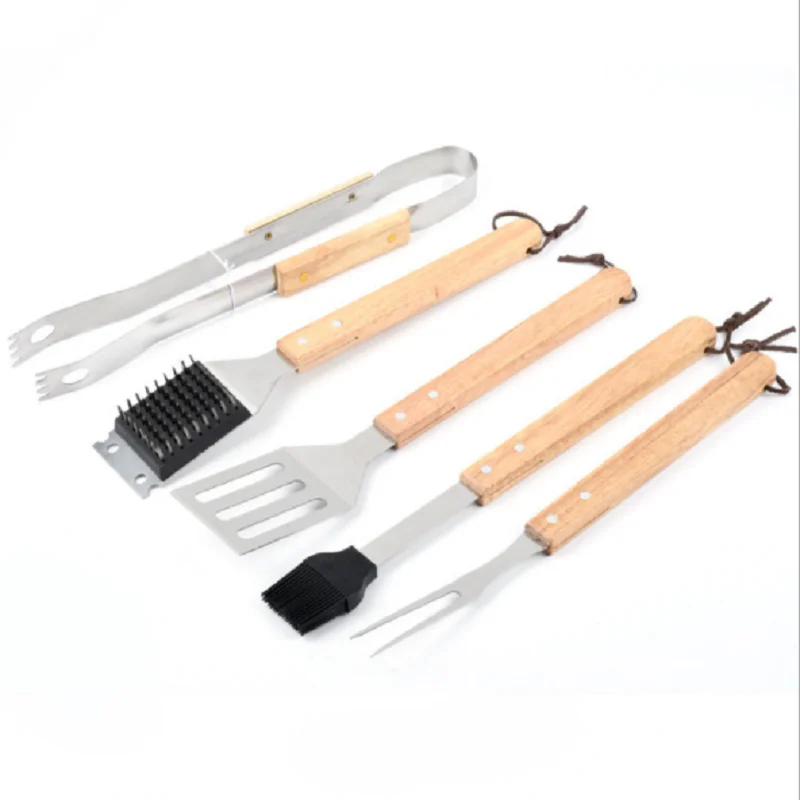 Outdoor camping barbecue stainless steel multi-purpose 5-piece set of tools can be customized
Outdoor camping barbecue stainless steel multi-purpose 5-piece set of tools can be customized