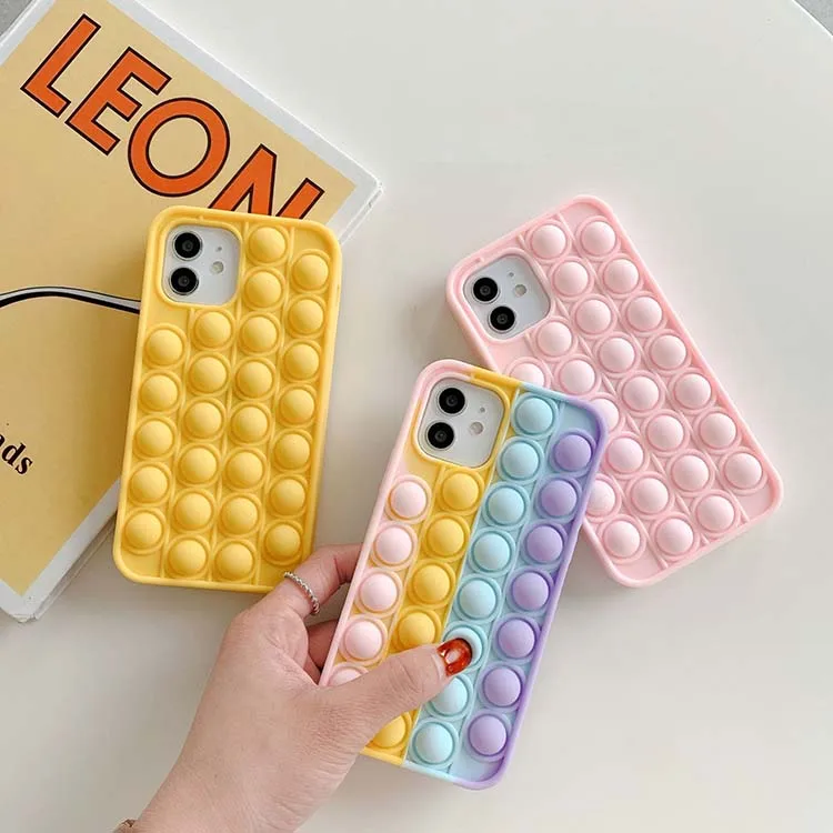 Bubble fidget reliver stress toys bubble case for iphone 12, soft silicone antistress full body protection cover
Bubble fidget reliver stress toys bubble case for iphone 12, soft silicone antistress full body protection cover