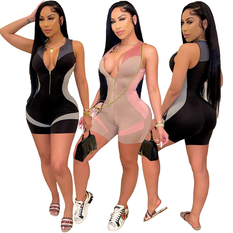 2021 Summer Zip Up Sleeveless Rompers And Jumpsuit Rompers For Women, Black, pink, green, blue, rose
2021 Summer Zip Up Sleeveless Rompers And Jumpsuit Rompers For Women, Black, pink, green, blue, rose