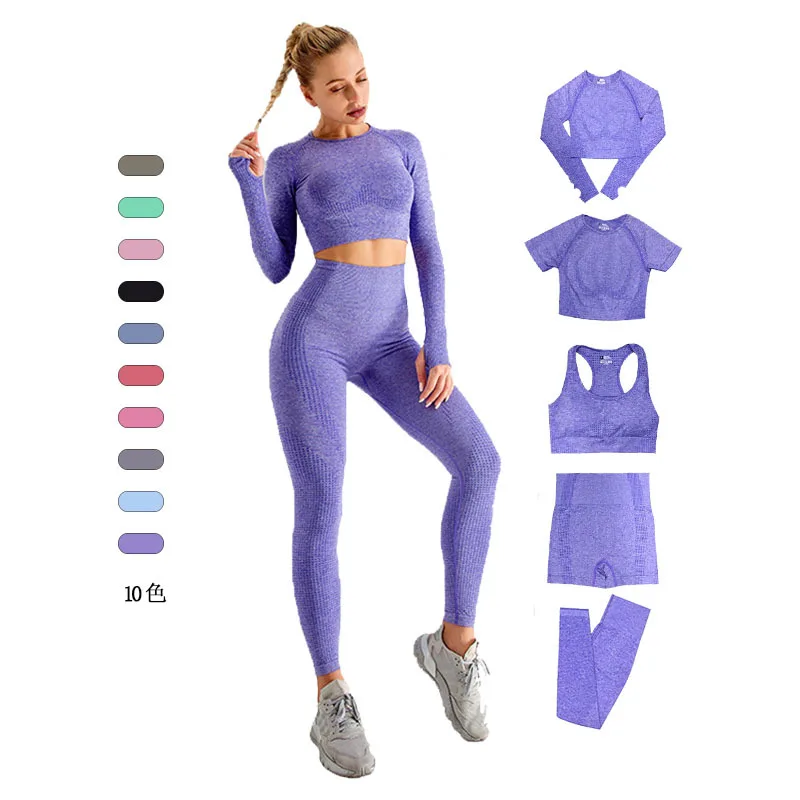 X-CHENG Hot Selling Wholesale Gym Wear Fitness Sets Long Sleeve Tops Hip Yoga Pants Long Sleeve 5 Piece with Jacket Yoga Set
X-CHENG Hot Selling Wholesale Gym Wear Fitness Sets Long Sleeve Tops Hip Yoga Pants Long Sleeve 5 Piece with Jacket Yoga Set