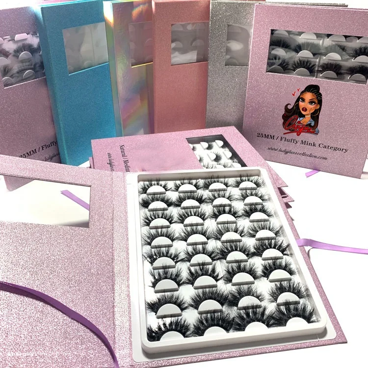Create Your Own Brand 3D Silk Lashes 3D Minkfur Eyelash Display Book/Box es 16 pairs lashes books, Black
Create Your Own Brand 3D Silk Lashes 3D Minkfur Eyelash Display Book/Box es 16 pairs lashes books, Black