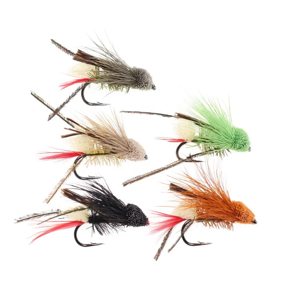 100pcs Trout Fishing Fly Grass Hopper Fly terrestrial Hopper Fly Floating Bass Crappie Bug Bait Artificial Lure, Black, brown, orange
100pcs Trout Fishing Fly Grass Hopper Fly terrestrial Hopper Fly Floating Bass Crappie Bug Bait Artificial Lure, Black, brown, orange
