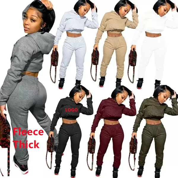 womens fall clothing 2021Thick Crop Top Solid Color Sweatsuit Drawstring Tracksuit sweatpants and hoodie set Jogging suit, Picture color
womens fall clothing 2021Thick Crop Top Solid Color Sweatsuit Drawstring Tracksuit sweatpants and hoodie set Jogging suit, Picture color