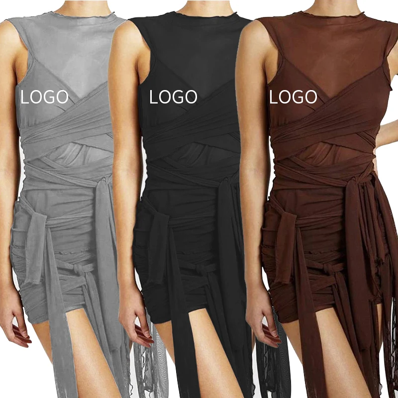 maxi dress Ribbons Mesh See Through Tassel Solid Sleeveless Bodycon Mini Dress Women Casual Dresses
maxi dress Ribbons Mesh See Through Tassel Solid Sleeveless Bodycon Mini Dress Women Casual Dresses