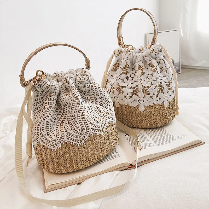2021 Hot Sell Ladies Beach Hand Bags Women Large Woven Bucket Handbags Females Purses
2021 Hot Sell Ladies Beach Hand Bags Women Large Woven Bucket Handbags Females Purses
