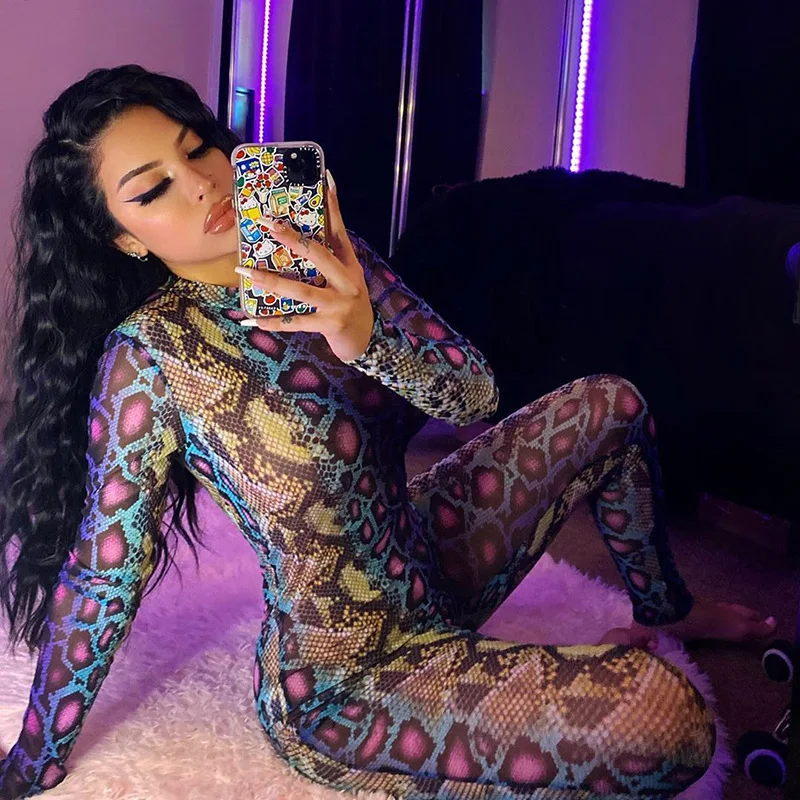 Amazon INS Hot Sale Women Jumpsuit Long Sleeve O-Neck Snake Print Elastic Bodysuit Pencil Pants Rompers Womens Jumpsuit
Amazon INS Hot Sale Women Jumpsuit Long Sleeve O-Neck Snake Print Elastic Bodysuit Pencil Pants Rompers Womens Jumpsuit