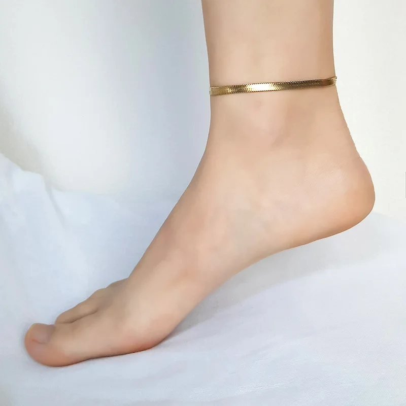 RINNTIN SA12 Anklet Bracelet for Women 2021 Sterling Silver 2.5mm Width Flat Herringbone Chain Anklet for women
RINNTIN SA12 Anklet Bracelet for Women 2021 Sterling Silver 2.5mm Width Flat Herringbone Chain Anklet for women