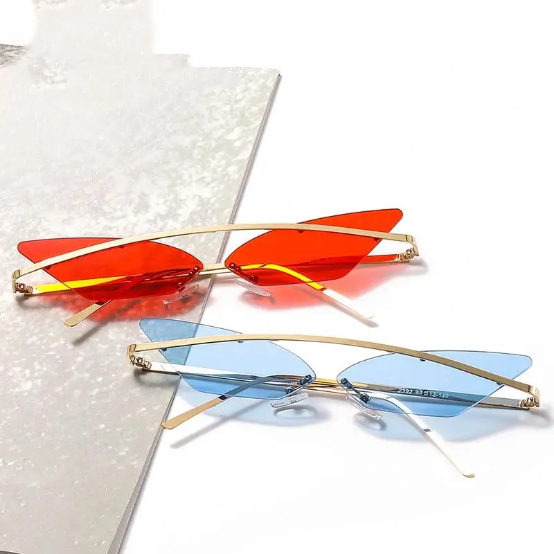 2021 Fashion Unisex Multicolor Small Triangle Sunglasses Vintage Sexy Women Cateye Eyewear Rimless Sunglass, Custom colors
2021 Fashion Unisex Multicolor Small Triangle Sunglasses Vintage Sexy Women Cateye Eyewear Rimless Sunglass, Custom colors