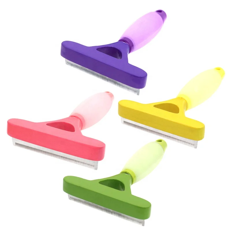 Factory Wholesale Silicone Handle Pet Deshedding Tool Cat Dog Hair Remover Grooming Brush, Purple/yellow/light green/pink
Factory Wholesale Silicone Handle Pet Deshedding Tool Cat Dog Hair Remover Grooming Brush, Purple/yellow/light green/pink