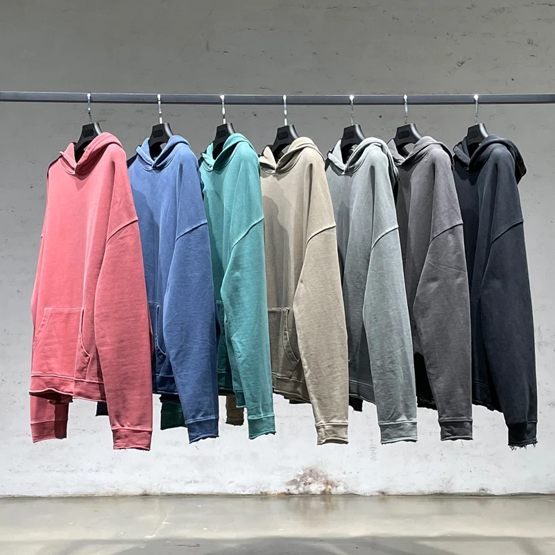 High quality 100% cotton acid washed hoodie High Street Series Washing old sweater stone washed vintage hoodie, Multi-color optional
High quality 100% cotton acid washed hoodie High Street Series Washing old sweater stone washed vintage hoodie, Multi-color optional