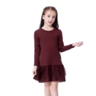 2019 Winter cute toddler designer label organic cotton infant baby kids wear set fabric cheap clothes for girl