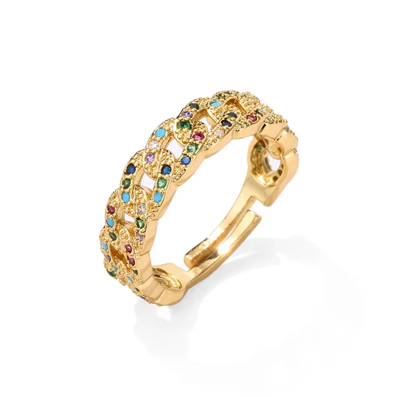 Trendy Micro Pave Zircon Rainbow Ring Top Quality Copper Jewelry Charm CZ Gold Color for Women Fine Wedding Party Gift, As pic shown
Trendy Micro Pave Zircon Rainbow Ring Top Quality Copper Jewelry Charm CZ Gold Color for Women Fine Wedding Party Gift, As pic shown