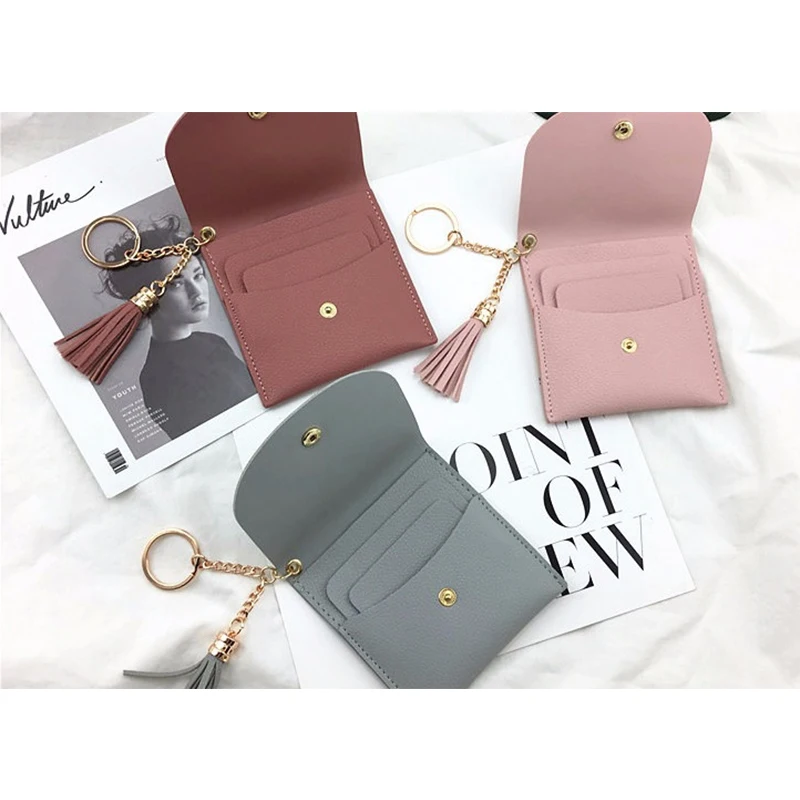 All-match mini coin purse women short thin Korean fashion tassel soft wallet simple card holder, 7colors
All-match mini coin purse women short thin Korean fashion tassel soft wallet simple card holder, 7colors