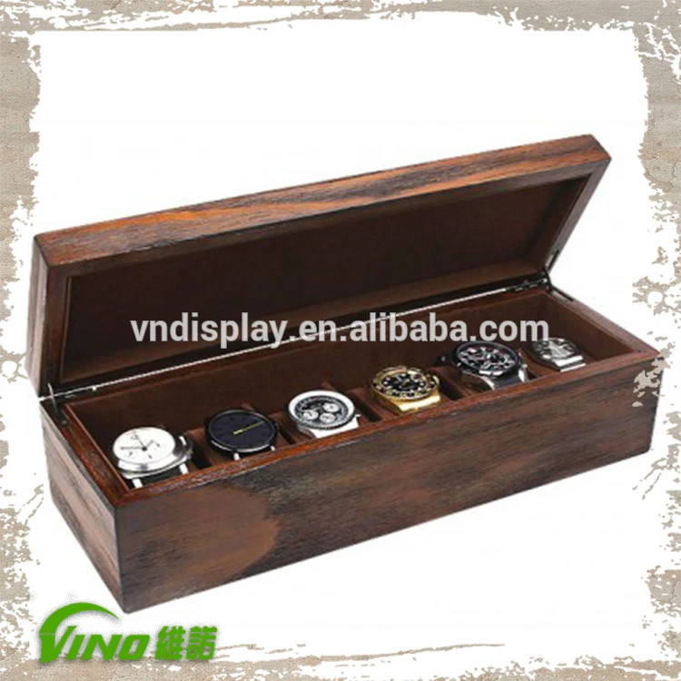 new design wooden watch box display case wrist watch display