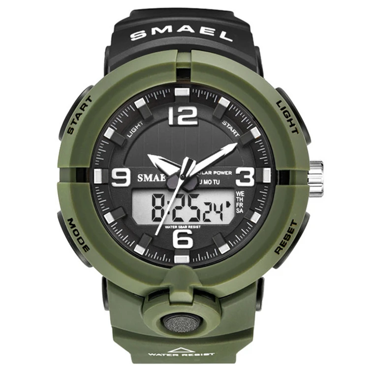 New 2020 SMAEL 8017 Brand Solar Energy Watch Digital Quartz Men Sports Watches Multifunctional Outdoor Military Wristwatch
New 2020 SMAEL 8017 Brand Solar Energy Watch Digital Quartz Men Sports Watches Multifunctional Outdoor Military Wristwatch