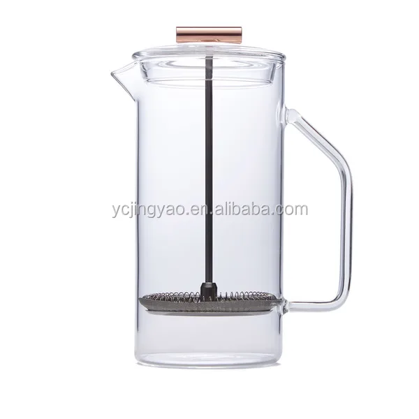 1000ml Portable Heat Resistant Glass French Press Coffee Maker with Exquisite Stainless Steel, Clear
1000ml Portable Heat Resistant Glass French Press Coffee Maker with Exquisite Stainless Steel, Clear
