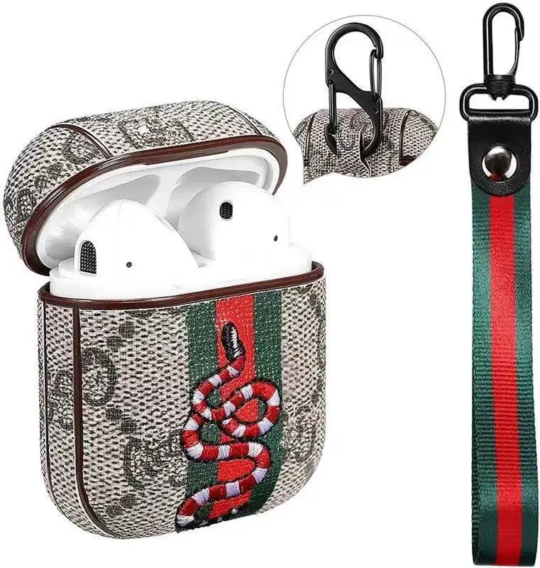 Designer Leather Luxury Wireless Charging Pro Case with Keychain Clip Wristlet Strap Accessories Kit for Apple AirPods 3
Designer Leather Luxury Wireless Charging Pro Case with Keychain Clip Wristlet Strap Accessories Kit for Apple AirPods 3