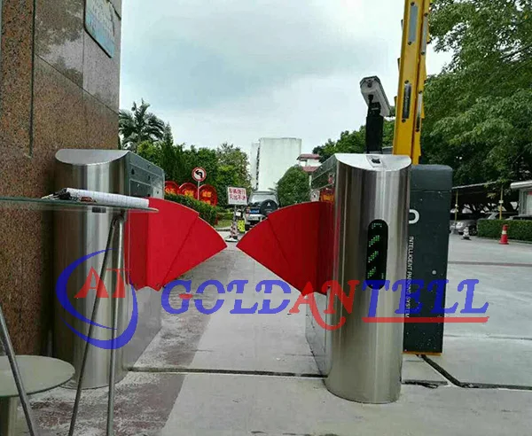 High-Speed 0.2s Turnstile Gate with 304 Grade Stainless Steel and RFID Interface for Secure Access Control