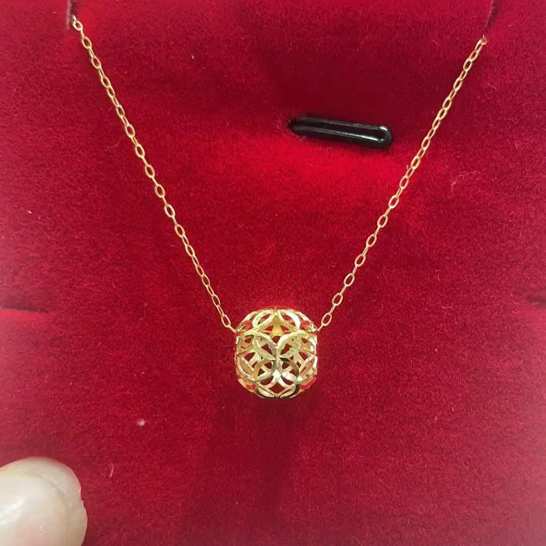 Luxury Fashion Pure 18K Gold Charms Pendants Necklace Women Ladies Bridal Engagement Wedding Jewelry
Luxury Fashion Pure 18K Gold Charms Pendants Necklace Women Ladies Bridal Engagement Wedding Jewelry