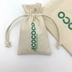 Packaging Customization Muslin Bag Draw String Cotton Bags Reusable Promotional Muslin Drawstring Bag