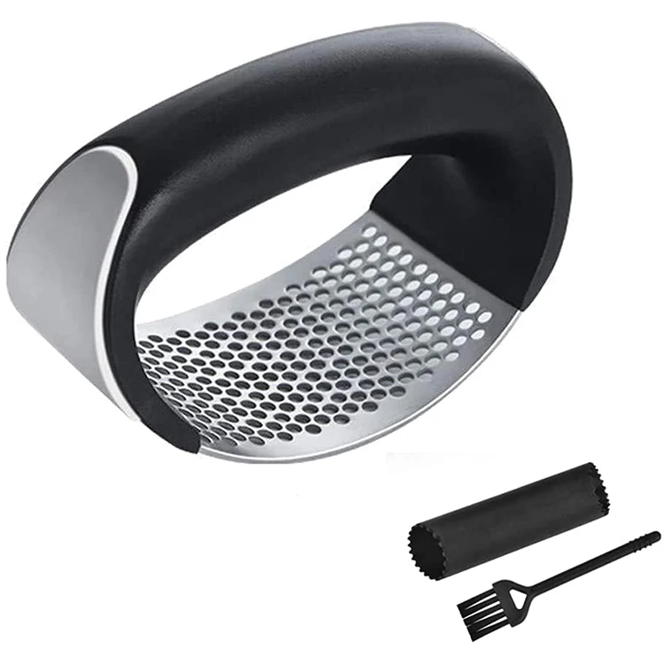 Multi-function Manual Presser Curved Garlic Squeezer Slicer Stainless Steel Garlic Presses Cooking Gadgets
Multi-function Manual Presser Curved Garlic Squeezer Slicer Stainless Steel Garlic Presses Cooking Gadgets