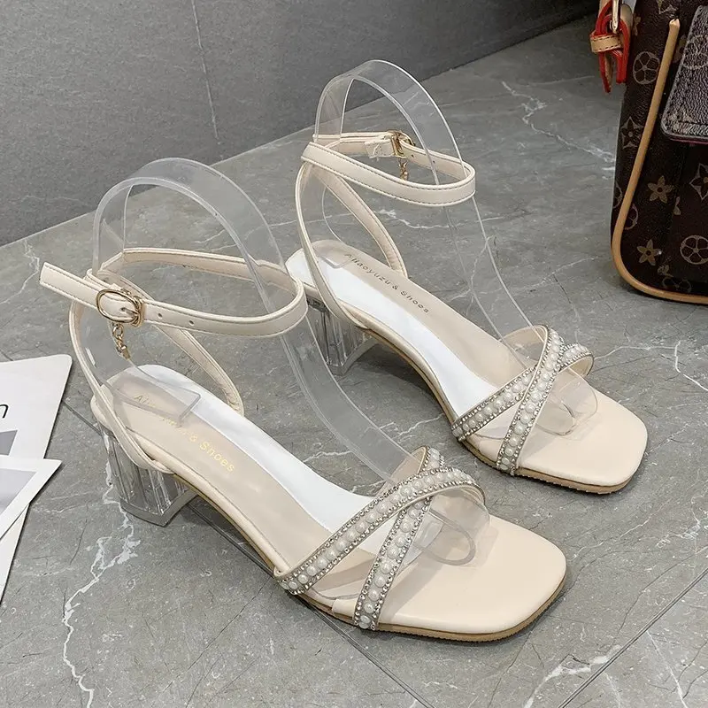 Women Luxury Fashion High Heels Sandals Heels for Ladies Woman Sandals with Shiny Pearl Strap Women Shoes, Beige
Women Luxury Fashion High Heels Sandals Heels for Ladies Woman Sandals with Shiny Pearl Strap Women Shoes, Beige