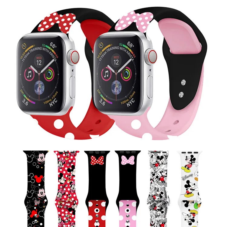 38MM 40MM Designer Luxury Custom Sport Printed Silicone Rubber Watch Band Straps For iWatch apple watch se 6 5 4, 7 colors
38MM 40MM Designer Luxury Custom Sport Printed Silicone Rubber Watch Band Straps For iWatch apple watch se 6 5 4, 7 colors
